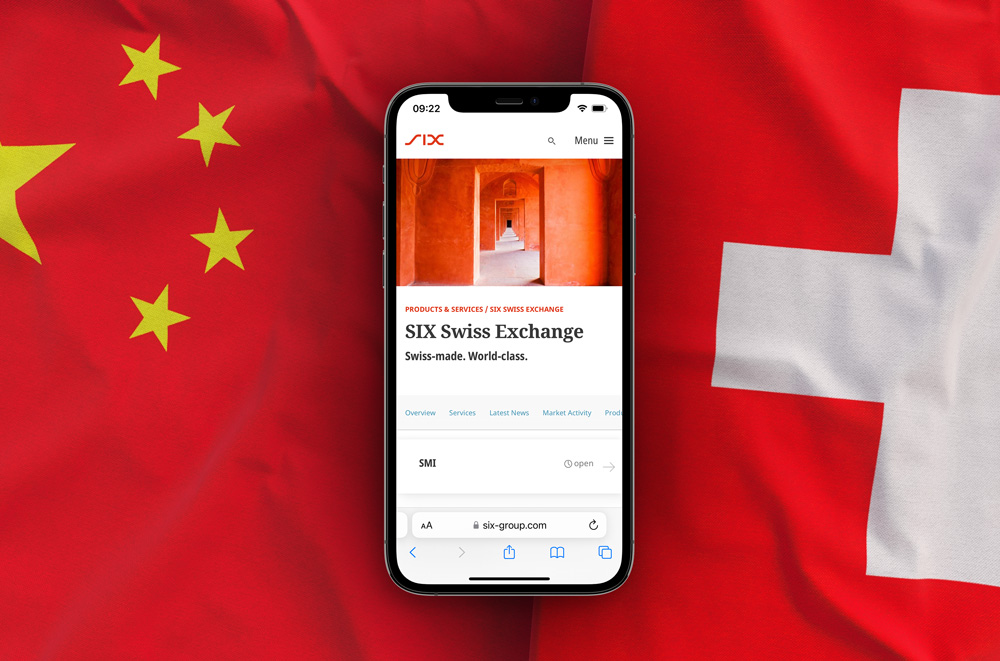 SIX Swiss exchange and China